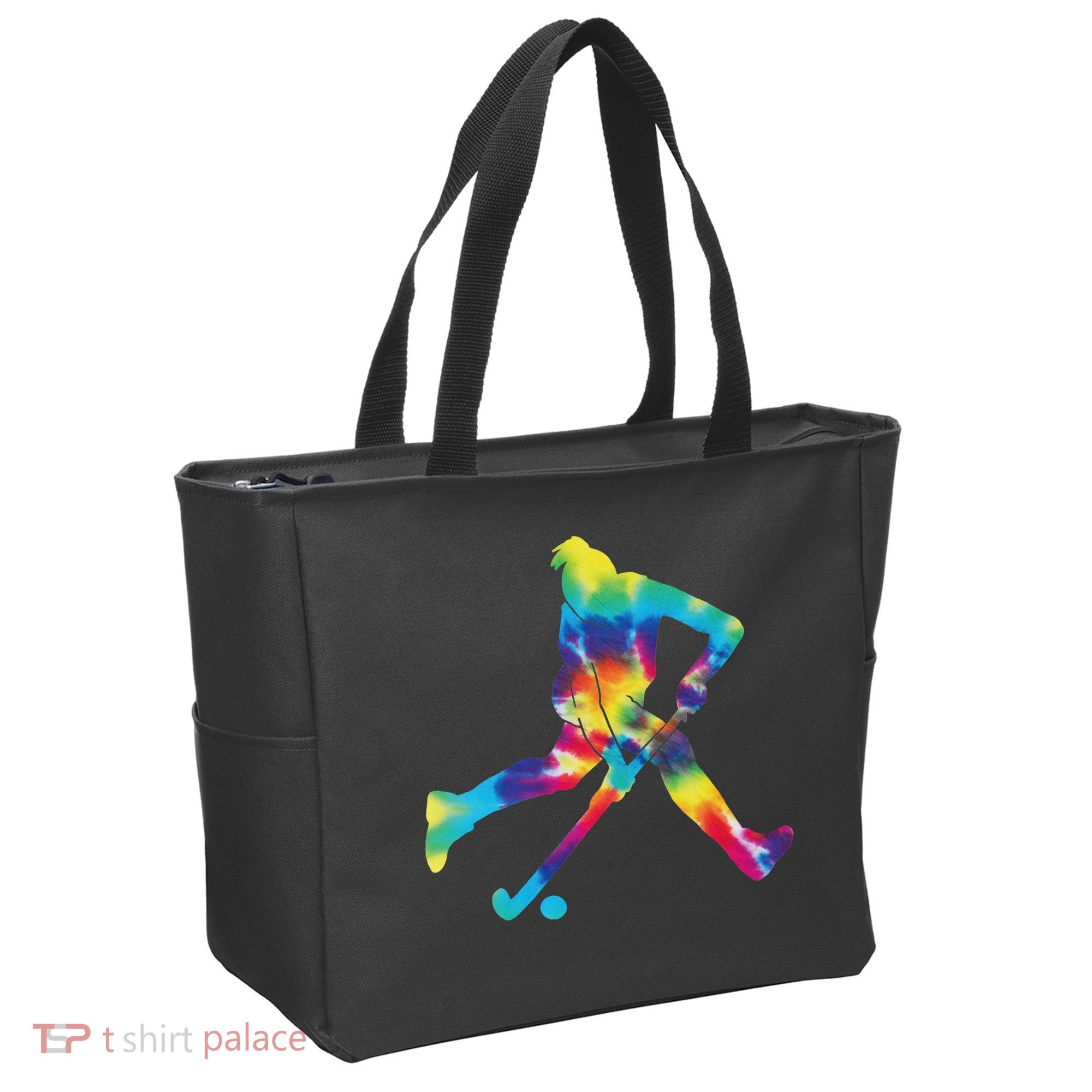 Field Hockey Tie Dye Tote Bag
