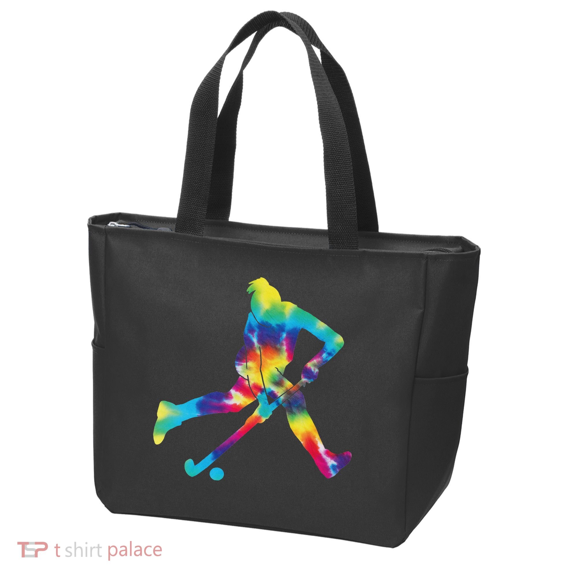Field Hockey Tie Dye Tote Bag
