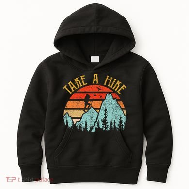 Funny Hikingshirt Take A Hike Mountain Hiker Kids Hoodie