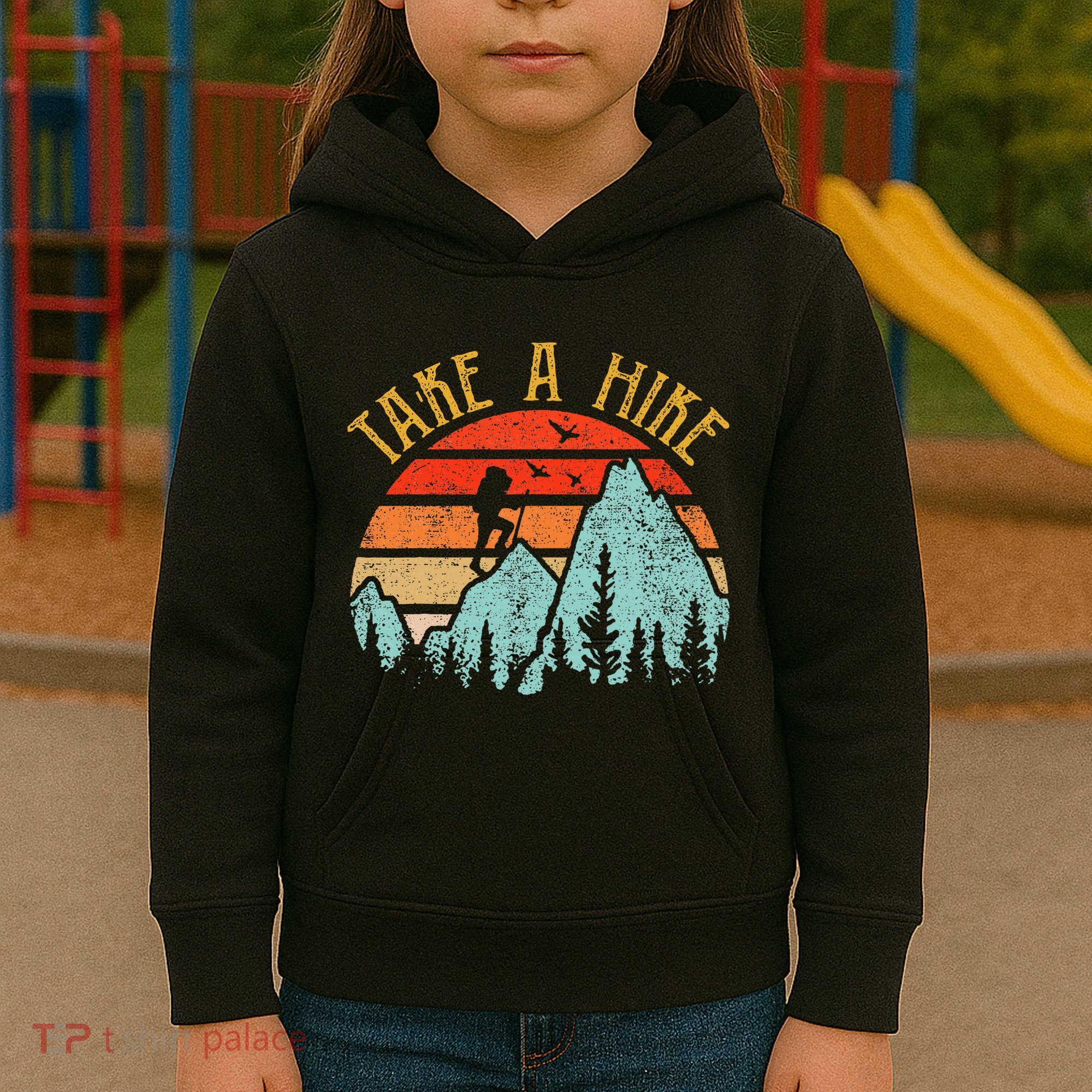 Funny Hikingshirt Take A Hike Mountain Hiker Kids Hoodie