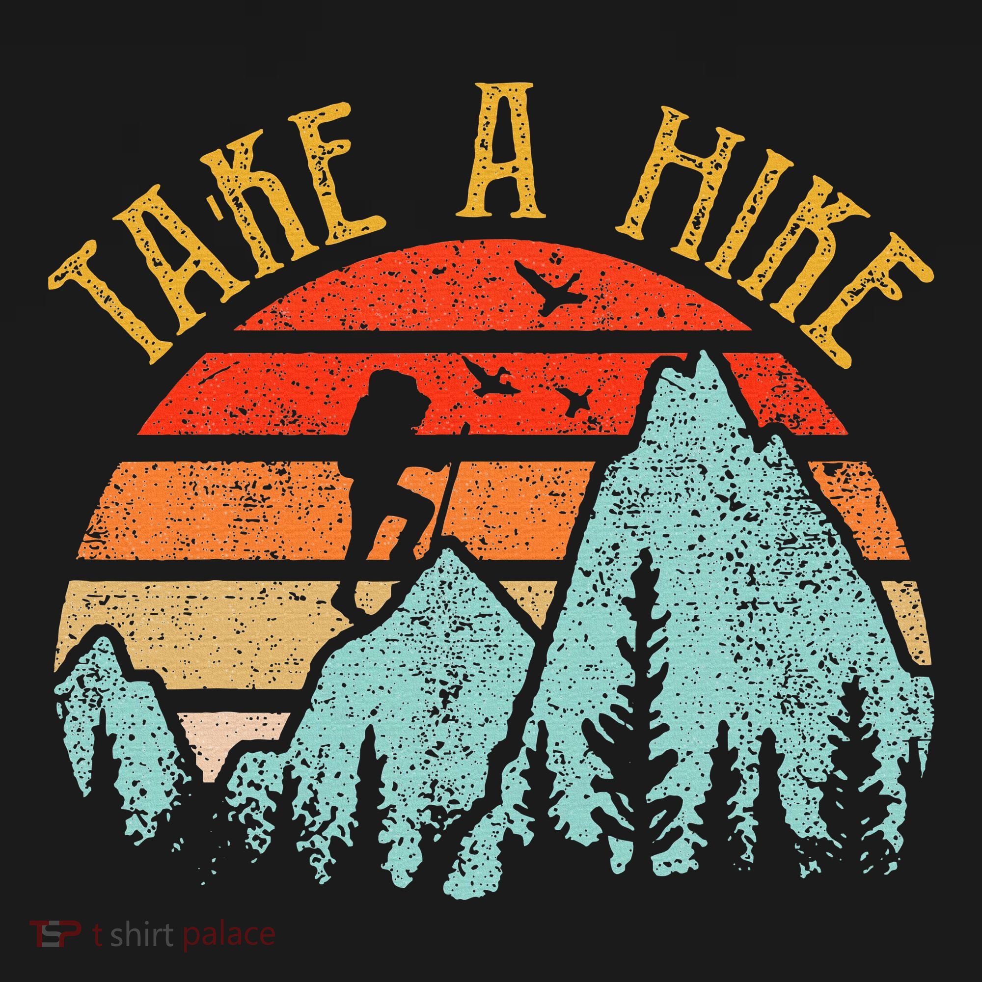 Funny Hikingshirt Take A Hike Mountain Hiker Kids Long Sleeve Shirt
