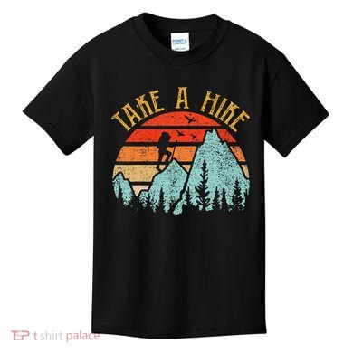 Funny Hikingshirt Take A Hike Mountain Hiker Kids T-Shirt