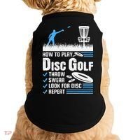 Funny How To Play Disc Golf Doggie Tank thumb 0
