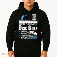 Funny How To Play Disc Golf Hoodie thumb 2