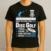 Funny How To Play Disc Golf T-Shirt thumb 3