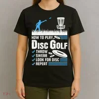Funny How To Play Disc Golf T-Shirt thumb 4