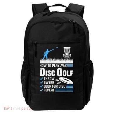 Funny How To Play Disc Golf Backpack