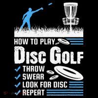Funny How To Play Disc Golf Mousepad thumb 1