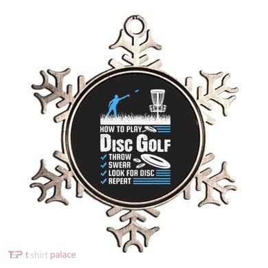 Funny How To Play Disc Golf Ornament