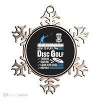 Funny How To Play Disc Golf Ornament thumb 0