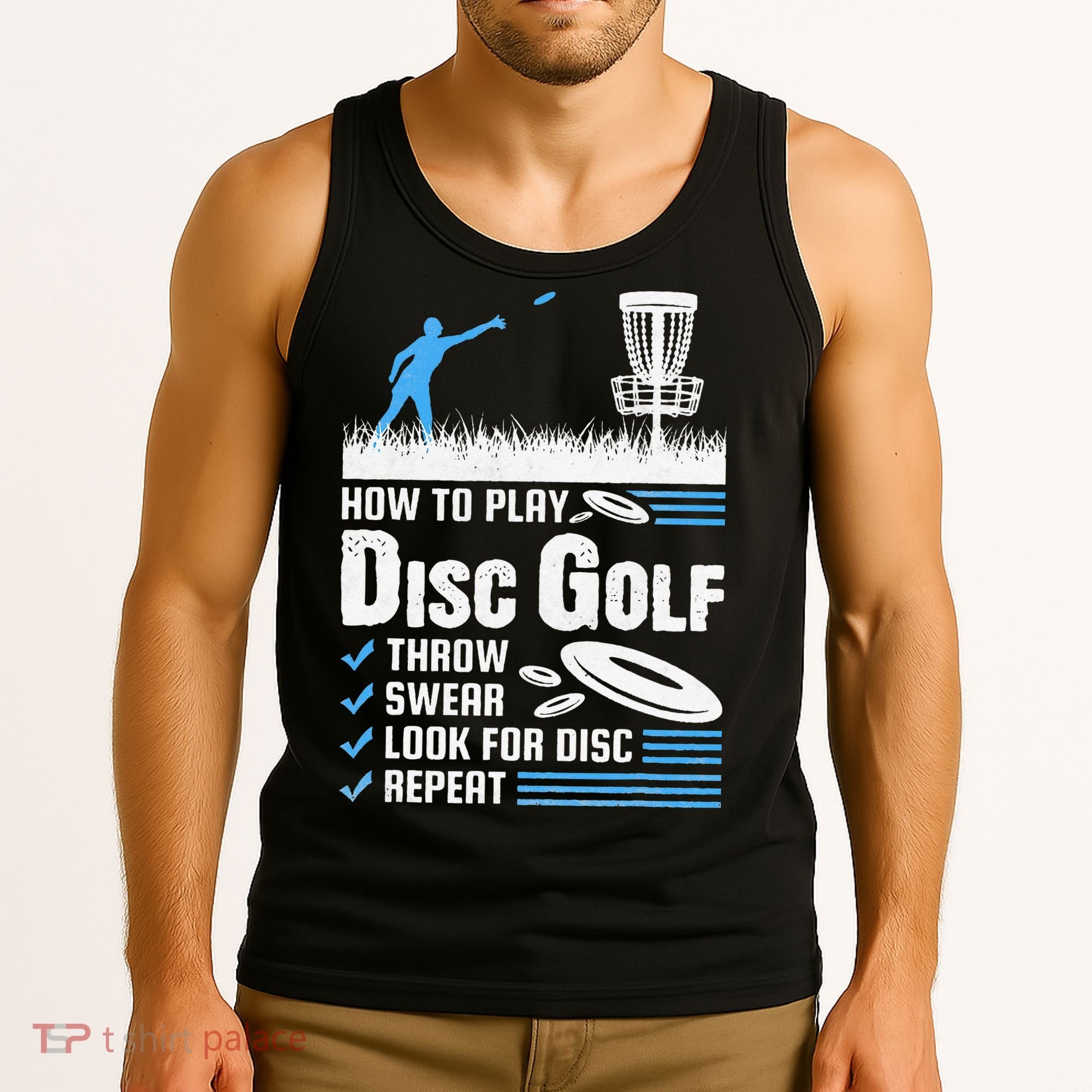 Funny How To Play Disc Golf Tank Top