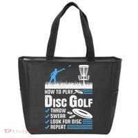 Funny How To Play Disc Golf Tote Bag thumb 0