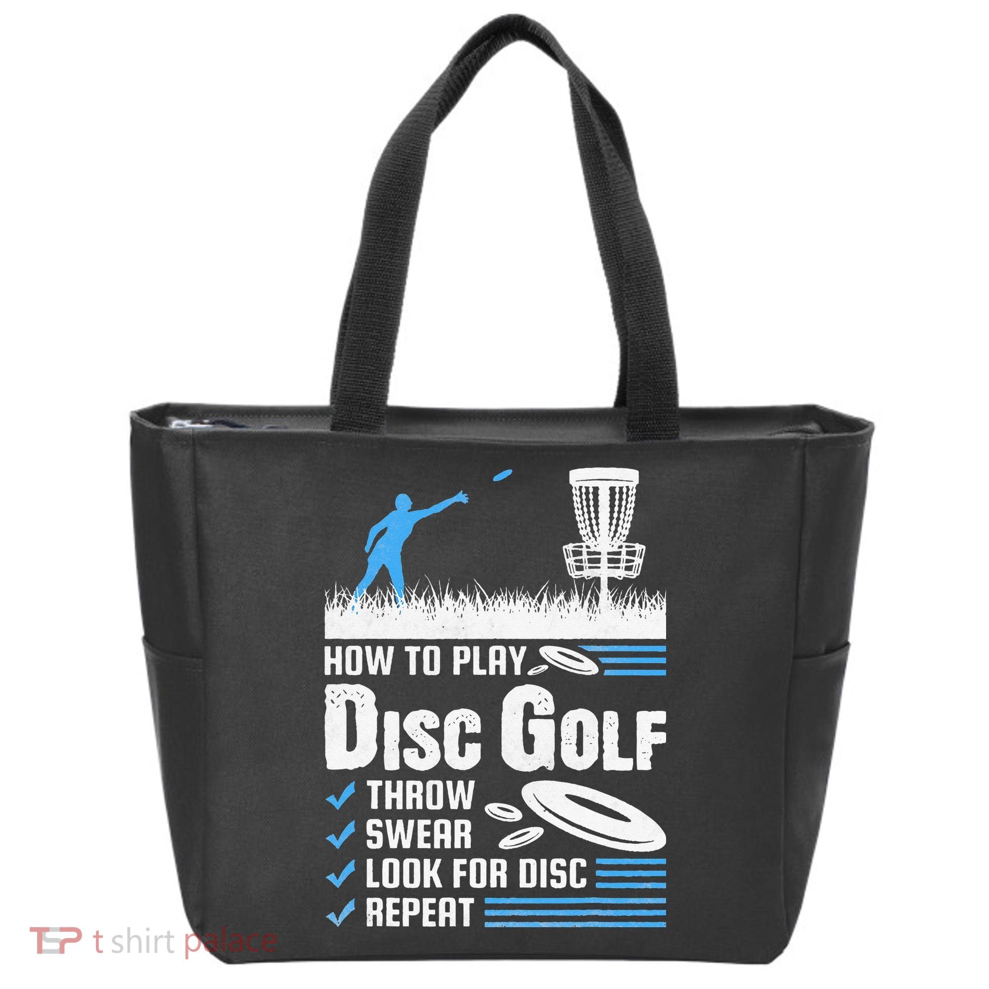 Funny How To Play Disc Golf Tote Bag