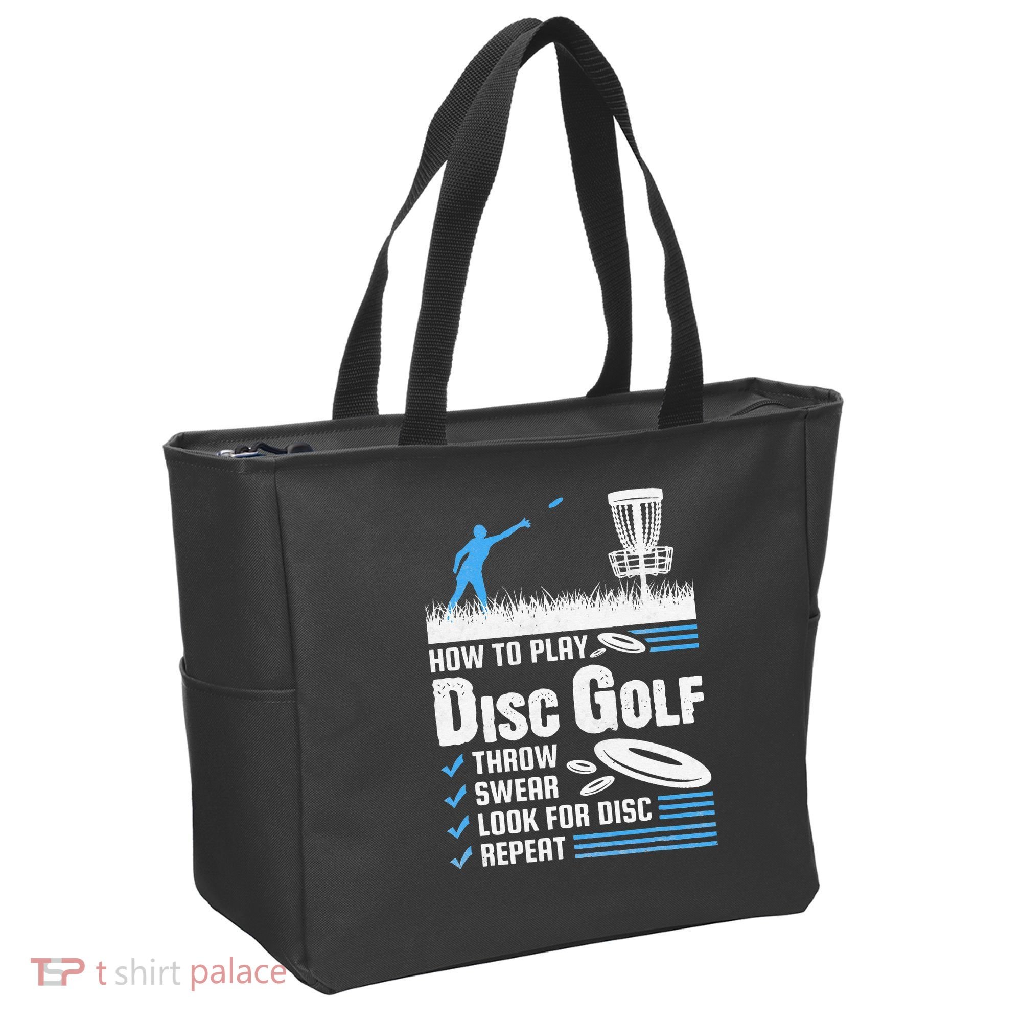 Funny How To Play Disc Golf Tote Bag