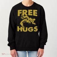 Free Hugs T Wrestling Gift For Coach Wrestler Women's Sweatshirt thumb 0