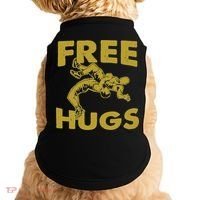 Free Hugs T Wrestling Gift For Coach Wrestler Doggie Tank thumb 0