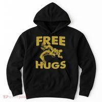 Free Hugs T Wrestling Gift For Coach Wrestler Hoodie thumb 0