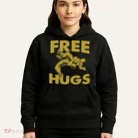 Free Hugs T Wrestling Gift For Coach Wrestler Hoodie thumb 5