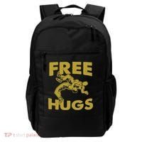 Free Hugs T Wrestling Gift For Coach Wrestler Backpack thumb 0
