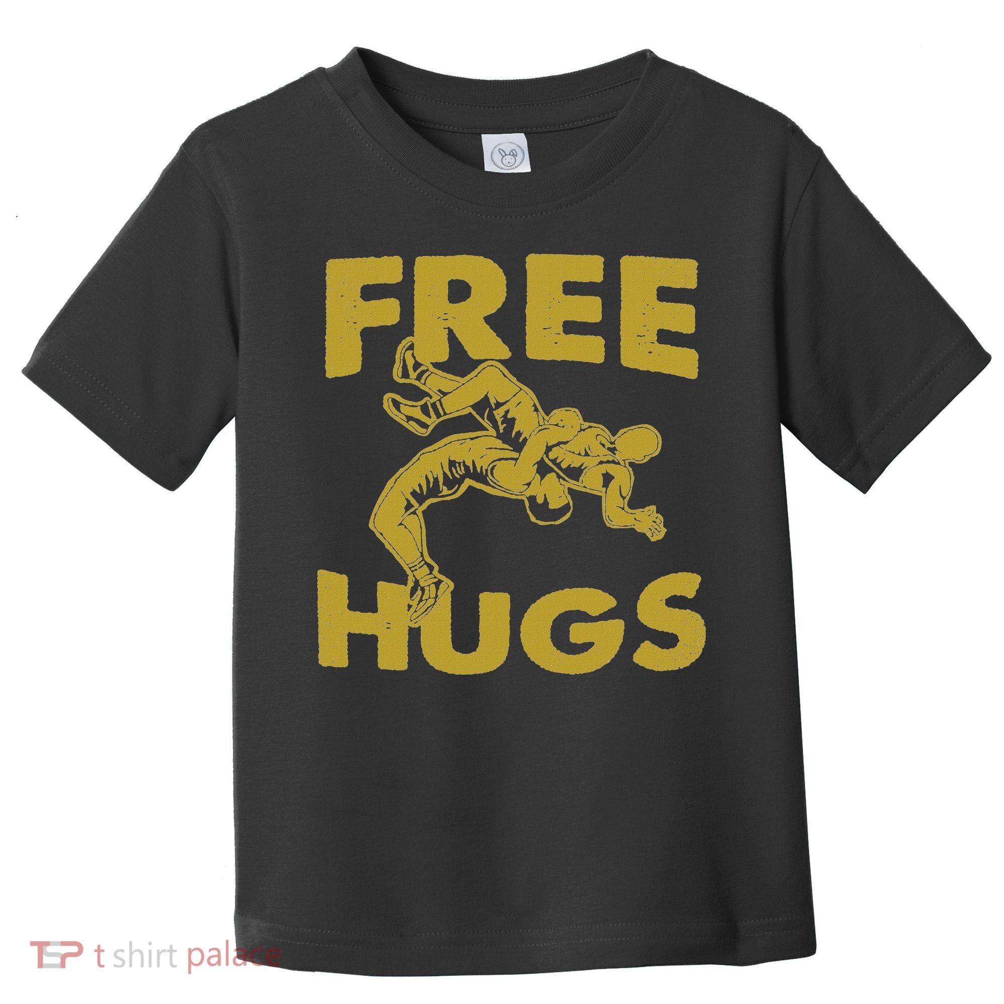 Free Hugs T Wrestling Gift For Coach Wrestler Toddler T-Shirt