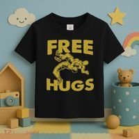 Free Hugs T Wrestling Gift For Coach Wrestler Toddler T-Shirt thumb 3
