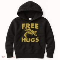 Free Hugs T Wrestling Gift For Coach Wrestler Kids Hoodie thumb 0