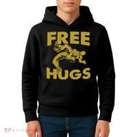 Free Hugs T Wrestling Gift For Coach Wrestler Kids Hoodie thumb 4