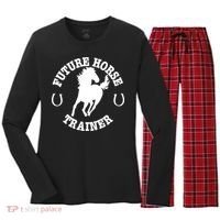Future Horse Trainer For  Women's Long Sleeve Flannel Pajama Set  thumb 0