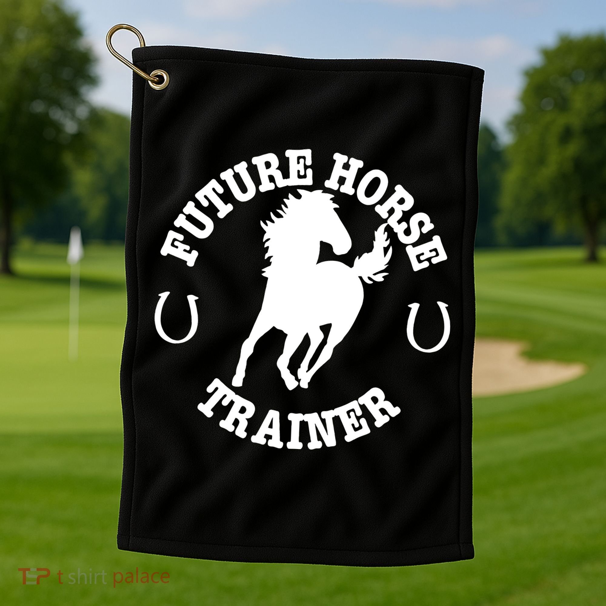 Future Horse Trainer For  Golf Towel