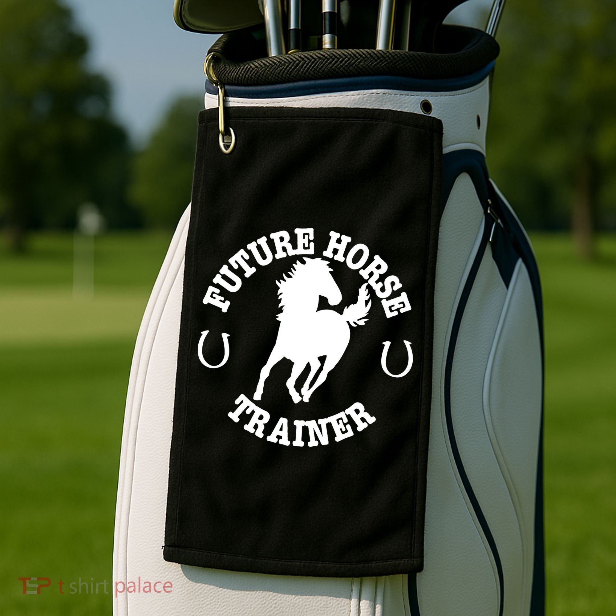 Future Horse Trainer For  Golf Towel