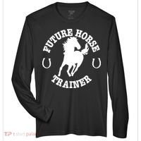 Future Horse Trainer For  Zone Performance Long-Sleeve T-Shirt thumb 0