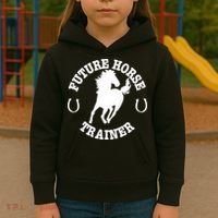 Future Horse Trainer For  Kids Hoodie thumb 3