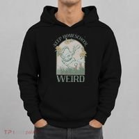 Funny Homeschool Teaching Keep Homeschool Weird Frog Mushroom Hoodie thumb 0