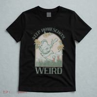 Funny Homeschool Teaching Keep Homeschool Weird Frog Mushroom T-Shirt thumb 5