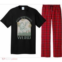 Funny Homeschool Teaching Keep Homeschool Weird Frog Mushroom Pajama Set thumb 0