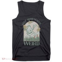 Funny Homeschool Teaching Keep Homeschool Weird Frog Mushroom Tank Top thumb 0