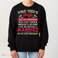 Funny Hvac Tech Wife Hvac Technicians Friend Mom Gift Women's Sweatshirt thumb 0