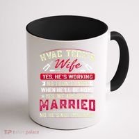 Funny Hvac Tech Wife Hvac Technicians Friend Mom Gift Coffee Mug thumb 1