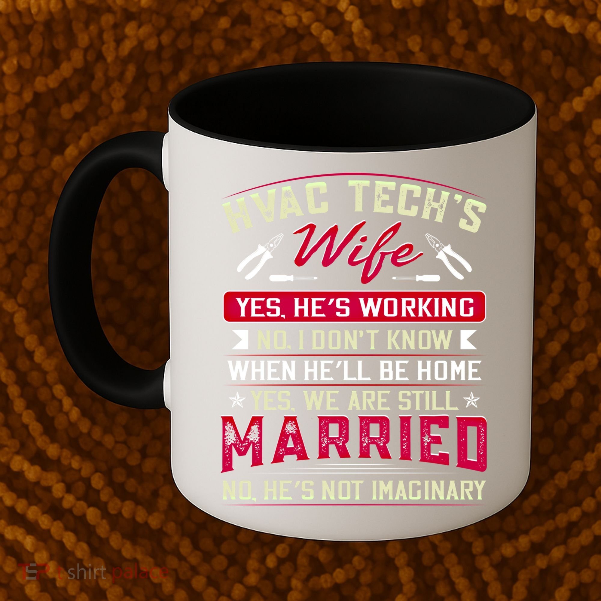 Funny Hvac Tech Wife Hvac Technicians Friend Mom Gift Coffee Mug