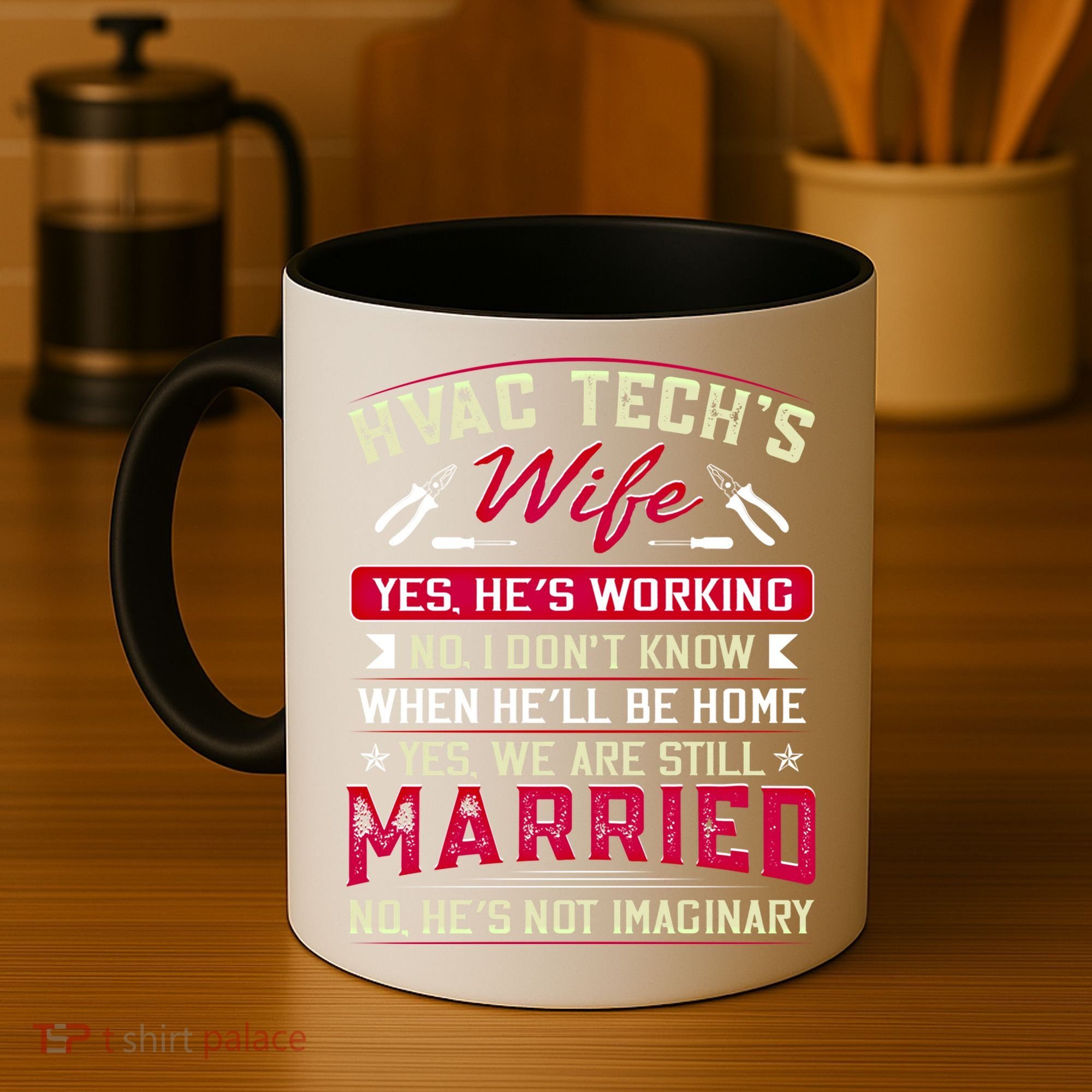 Funny Hvac Tech Wife Hvac Technicians Friend Mom Gift Coffee Mug