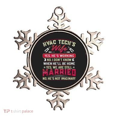 Funny Hvac Tech Wife Hvac Technicians Friend Mom Gift Ornament