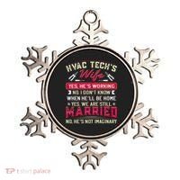 Funny Hvac Tech Wife Hvac Technicians Friend Mom Gift Ornament thumb 0