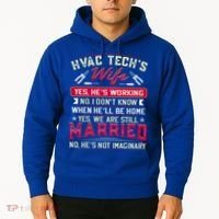 Funny Hvac Tech Wife Hvac Technicians Friend Mom Gift Hoodie thumb 2
