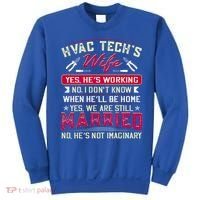 Funny Hvac Tech Wife Hvac Technicians Friend Mom Gift Sweatshirt thumb 0