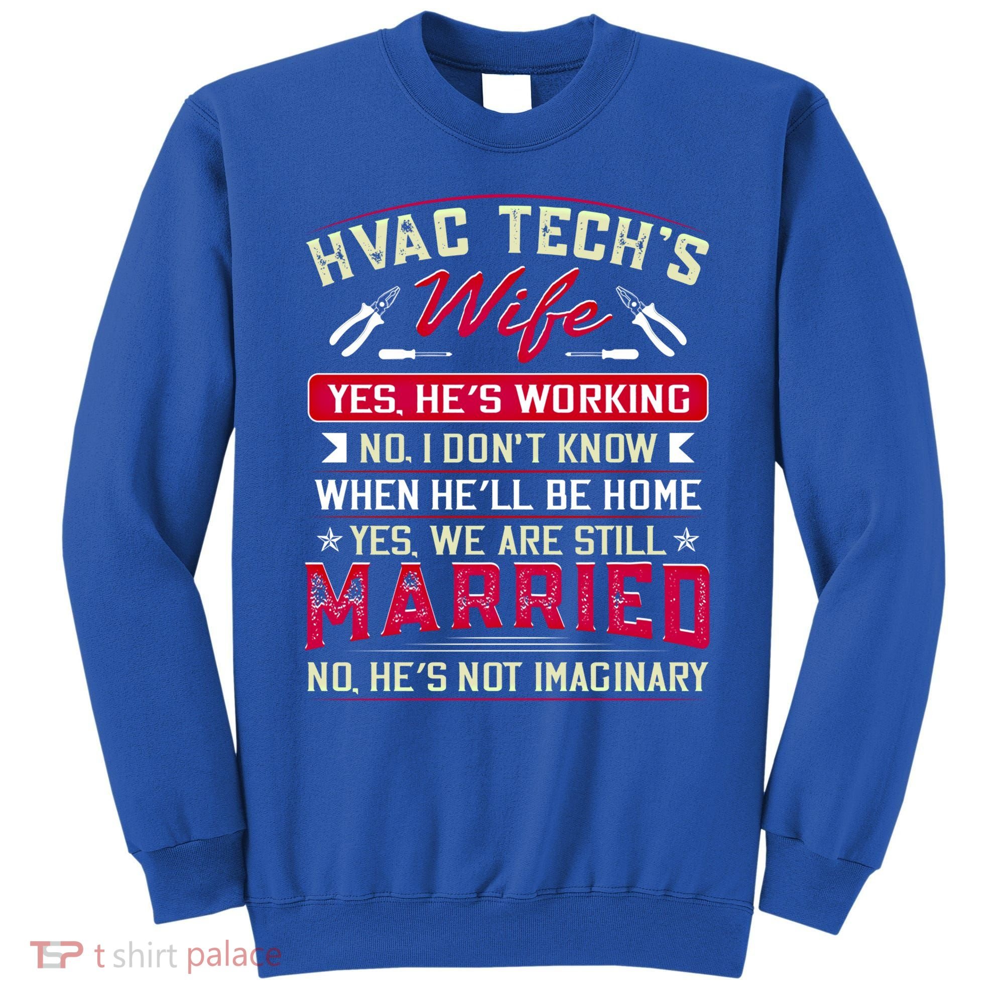 Funny Hvac Tech Wife Hvac Technicians Friend Mom Gift Sweatshirt