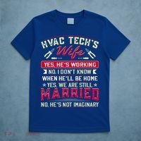 Funny Hvac Tech Wife Hvac Technicians Friend Mom Gift T-Shirt thumb 5