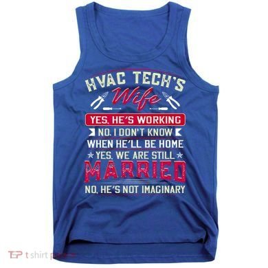 Funny Hvac Tech Wife Hvac Technicians Friend Mom Gift Tank Top