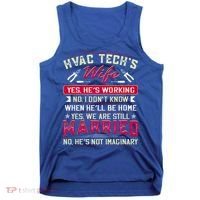 Funny Hvac Tech Wife Hvac Technicians Friend Mom Gift Tank Top thumb 0