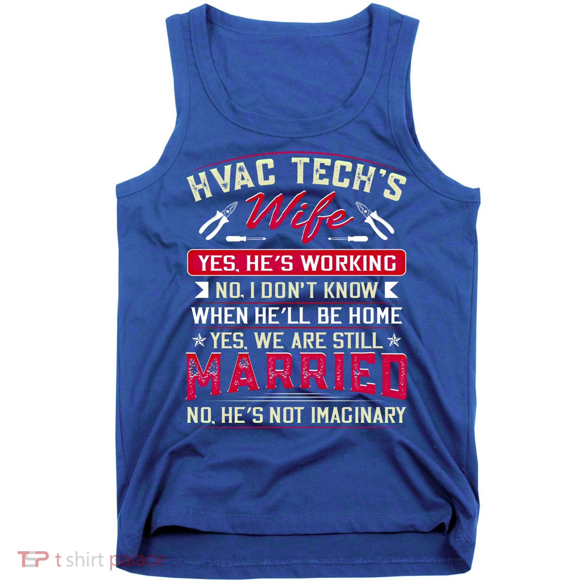 Funny Hvac Tech Wife Hvac Technicians Friend Mom Gift Tank Top