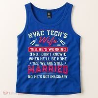Funny Hvac Tech Wife Hvac Technicians Friend Mom Gift Tank Top thumb 2